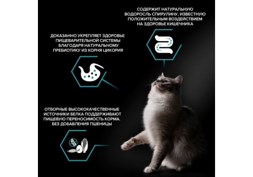 PRO PLAN NATURE ELEMENTS / Сухой корм ПРО ПЛАН для взрослых кошек при чувствительном пищеварении с индейкой