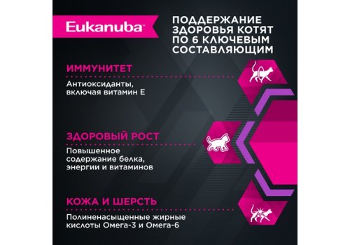 Eukanuba Kitten Chicken / Паучи (Влажный корм) Эукануба для Котят в возрасте до 1 года с Курицей (цена за упаковку)