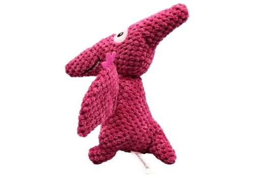 Mr.Kranch / Игрушка Мистер Кранч для собак Птерозавр плюшевая с пищалкой бордовая