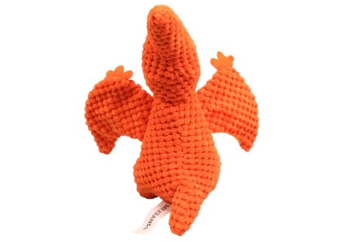 Mr.Kranch / Игрушка Мистер Кранч для собак Птерозавр плюшевая с пищалкой оранжевая