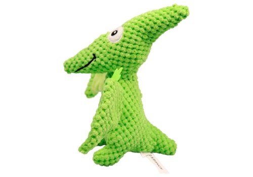Mr.Kranch / Игрушка Мистер Кранч для собак Птерозавр плюшевая с пищалкой зеленая