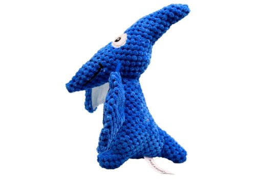 Mr.Kranch / Игрушка Мистер Кранч для собак Птерозавр плюшевая с пищалкой голубая