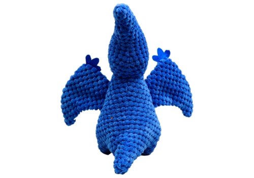 Mr.Kranch / Игрушка Мистер Кранч для собак Птерозавр плюшевая с пищалкой голубая