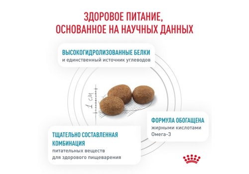 Royal Canin Hypoallergenic DR21 / Ветеринарный сухой корм Роял Канин Гипоаллергенный для собак с Пищевой аллергей и непереносимостью