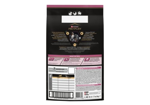 PRO PLAN OPTI DERMA / Сухой корм ПРО ПЛАН для взрослых собак средних пород при чувствительной коже с лососем