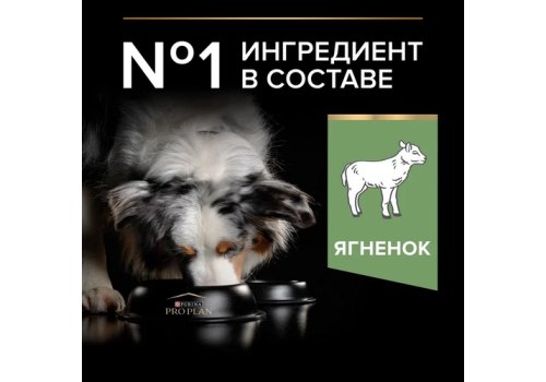 PRO PLAN OPTI DIGEST / Сухой корм ПРО ПЛАН для взрослых собак средних пород при чувствительном пищеварении с ягненком