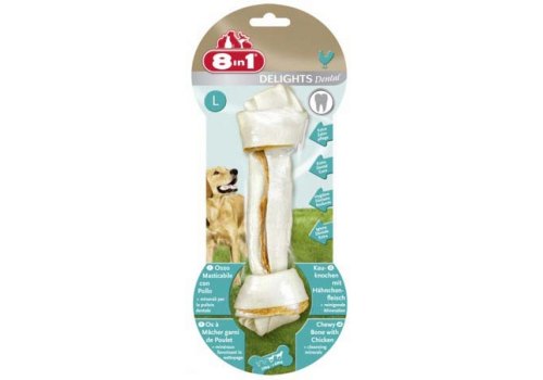 8in1 Dental Delights L / 8в1 Косточка с куриным мясом для крупных собак с минералами 8in1 Dental Delights L / 8в1 Косточка с куриным мясом для крупных собак с минералами