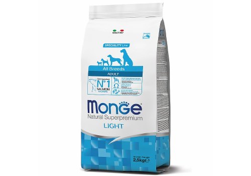 Monge Dog Speciality Light Salmon & Rice / Сухой корм Монж Спешиалити для собак всех пород Низкокалорийный Лосось с рисом