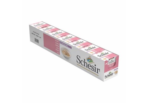 Schesir / Влажный корм Консервы Шезир для кошек Лосось в собственном соку (цена за упаковку)