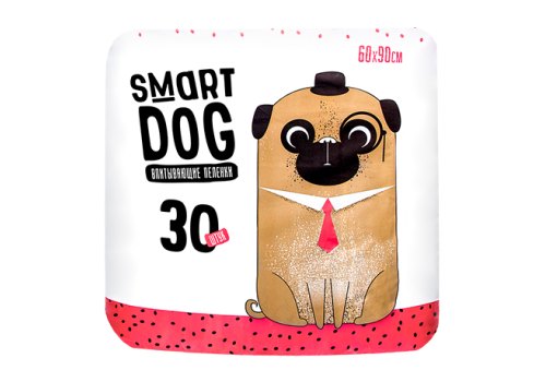 Smart Dog / Пеленки Смарт Дог для собак Впитывающие 60 х 90 см Smart Dog / Пеленки Смарт Дог для собак Впитывающие 60 х 90 см