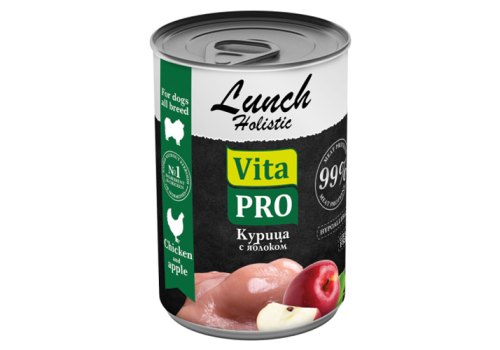 Vita Pro Lunch / Влажный корм Консервы Вита Про для собак Курица с яблоком (цена за упаковку) Vita Pro Lunch / Влажный корм Консервы Вита Про для собак Курица с яблоком (цена за упаковку)