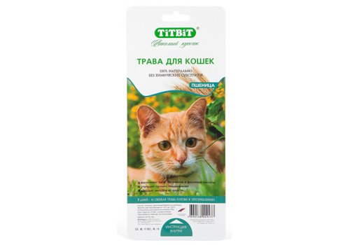 Titbit Лакомый кусочек / Лакомство Титбит для кошек Трава для проращивания Пшеница Titbit Лакомый кусочек / Лакомство Титбит для кошек Трава для проращивания Пшеница