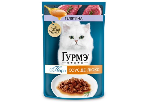 Гурмэ Перл / Влажный корм Паучи Пурина Гурмэ Перл Соус Де-люкс для взрослых кошек с телятиной (цена за упаковку) Гурмэ Перл / Влажный корм Паучи Пурина Гурмэ Перл Соус Де-люкс для взрослых кошек с телятиной (цена за упаковку)