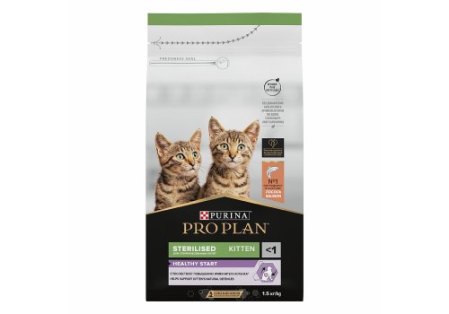 PRO PLAN STERILISED / Сухой корм ПРО ПЛАН для стерилизованных котят с лососем PRO PLAN STERILISED / Сухой корм ПРО ПЛАН для стерилизованных котят с лососем