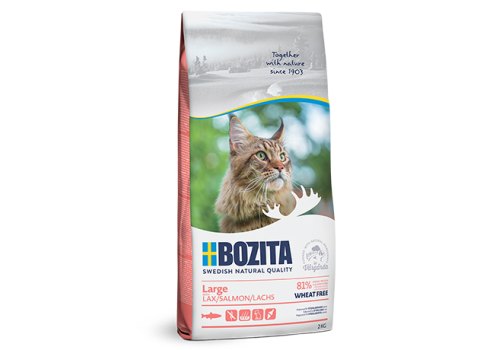 Bozita Large Wheat free Salmon / Сухой корм Бозита для молодых и взрослых кошек Крупных пород Без пшеницы Лосось Bozita Large Wheat free Salmon / Сухой корм Бозита для молодых и взрослых кошек Крупных пород Без пшеницы Лосось