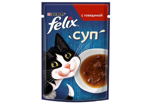 FELIX СУП / Влажный корм Паучи Пурина Феликс Суп для взрослых кошек с говядиной (цена за упаковку) FELIX СУП / Влажный корм Паучи Пурина Феликс Суп для взрослых кошек с говядиной (цена за упаковку)