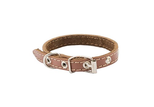 Homepet / Ошейник Хоумпет для собак Кожаный Двойной простроченный Двухслойный Коричневый Homepet / Ошейник Хоумпет для собак Кожаный Двойной простроченный Двухслойный Коричневый