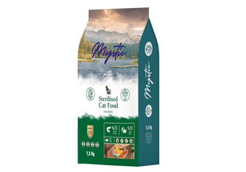 Mystic Sterilised Food Salmon / Сухой корм Мистик для Стерилизованных кошек с Лососем Mystic Sterilised Food Salmon / Сухой корм Мистик для Стерилизованных кошек с Лососем