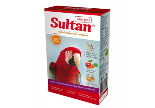 Sultan / Полнорационный сухой корм Султан для крупных попугаев Sultan / Полнорационный сухой корм Султан для крупных попугаев