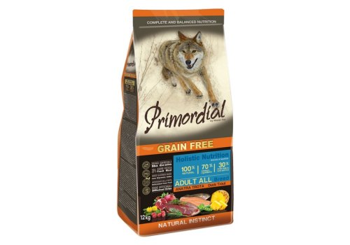 Primordial Adult Grain Free Holistic / Сухой корм Примордиал Беззерновой для собак Форель Утка Primordial Adult Grain Free Holistic / Сухой корм Примордиал Беззерновой для собак Форель Утка