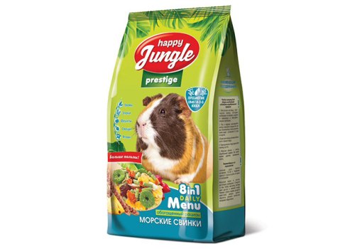 Happy Jungle Prestige 8in1 Daily Menu / Корм Хеппи Джангл для Морских свинок Обогащенный Happy Jungle Prestige 8in1 Daily Menu / Корм Хеппи Джангл для Морских свинок Обогащенный