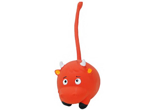 Homepet / Игрушка Хоумпет для собак Бычок с длинным хвостом с пищалкой латекс Homepet / Игрушка Хоумпет для собак Бычок с длинным хвостом с пищалкой латекс