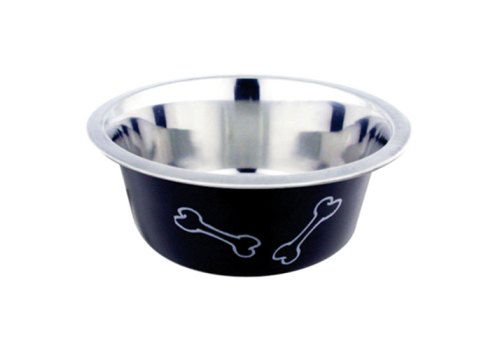 Homepet Color Косточки / Миска Хоумпет для домашних животных Металлическая Черная Homepet Color Косточки / Миска Хоумпет для домашних животных Металлическая Черная