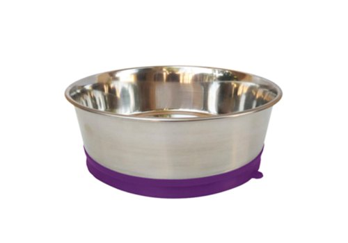 Homepet Heavy / Миска Хоумпет для домашних животных Металлическая Утяжеленная на фиолетовой резинке с присоской Homepet Heavy / Миска Хоумпет для домашних животных Металлическая Утяжеленная на фиолетовой резинке с присоской
