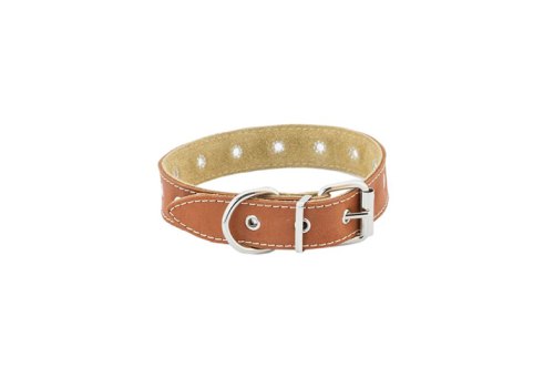 Homepet / Ошейник Хоумпет для собак Кожаный Двухслойный простроченный Коричневый Homepet / Ошейник Хоумпет для собак Кожаный Двухслойный простроченный Коричневый