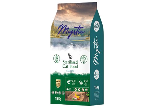 Mystic Sterilised Food Salmon / Сухой корм Мистик для Стерилизованных кошек с Лососем Mystic Sterilised Food Salmon / Сухой корм Мистик для Стерилизованных кошек с Лососем