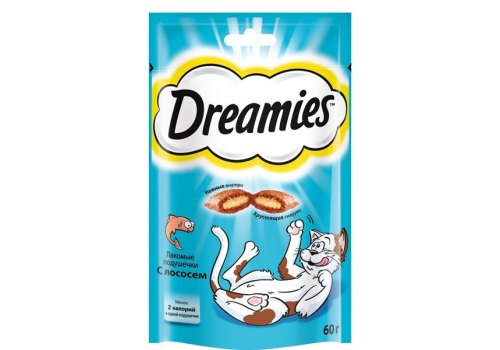 Dreamies / Лакомство Дримис для кошек Подушечки с Лососем Dreamies / Лакомство Дримис для кошек Подушечки с Лососем