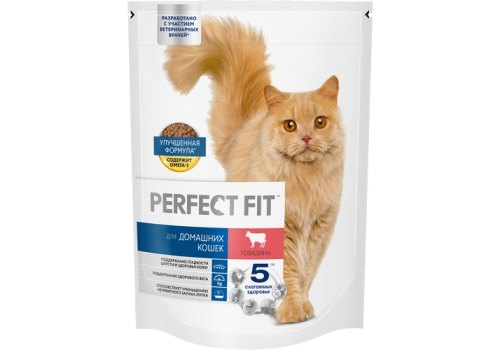 Perfect Fit In-home / Сухой корм Перфект Фит для домашних кошек Говядина Perfect Fit In-home / Сухой корм Перфект Фит для домашних кошек Говядина