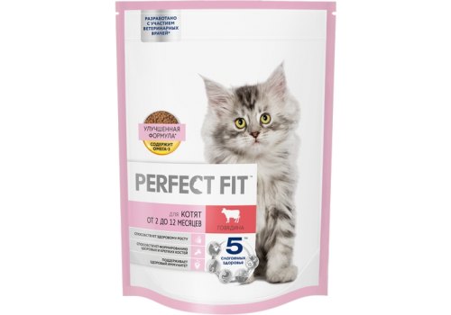 Perfect Fit Junior / Сухой корм Перфект Фит для котят Говядина Perfect Fit Junior / Сухой корм Перфект Фит для котят Говядина
