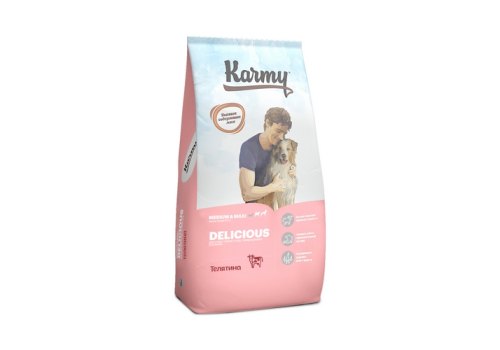 Karmy Delicious Medium Maxi / Сухой корм Карми для собак Средних и Крупных пород Телятина Karmy Delicious Medium Maxi / Сухой корм Карми для собак Средних и Крупных пород Телятина
