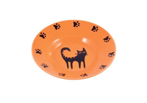 Mr.Kranch / Миска-блюдце керамическая для кошек 140 мл Mr.Kranch / Миска-блюдце керамическая для кошек 140 мл