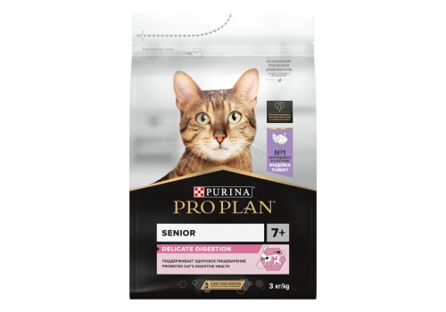 PRO PLAN DELICATE / Сухой корм ПРО ПЛАН для пожилых кошек при чувствительном пищеварении с индейкой PRO PLAN DELICATE / Сухой корм ПРО ПЛАН для пожилых кошек при чувствительном пищеварении с индейкой
