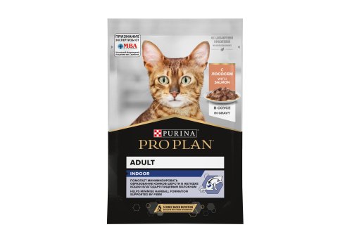 PRO PLAN HOUSECAT / Влажный корм Паучи ПРО ПЛАН для взрослых кошек при домашнем образе жизни с лососем в соусе (цена за упаковку) PRO PLAN HOUSECAT / Влажный корм Паучи ПРО ПЛАН для взрослых кошек при домашнем образе жизни с лососем в соусе (цена за упаковку)
