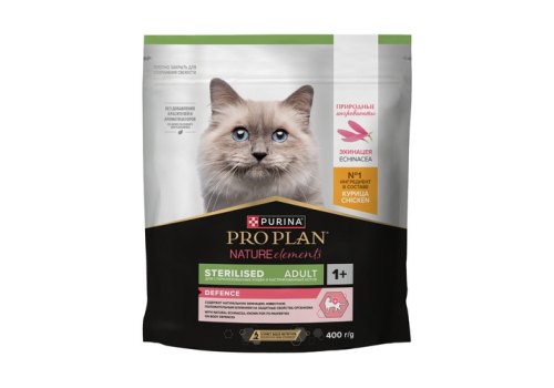 PRO PLAN NATURE ELEMENTS / Сухой корм ПРО ПЛАН для взрослых стерилизованных кошек с курицей PRO PLAN NATURE ELEMENTS / Сухой корм ПРО ПЛАН для взрослых стерилизованных кошек с курицей
