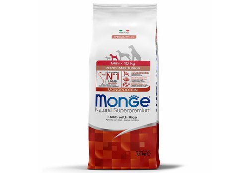 Monge Puppy and Junior Speciality Line Monoprotein Mini Lamb rice / Сухой корм Монж для Щенков Мелких пород Ягненок с рисом Monge Puppy and Junior Speciality Line Monoprotein Mini Lamb rice / Сухой корм Монж для Щенков Мелких пород Ягненок с рисом