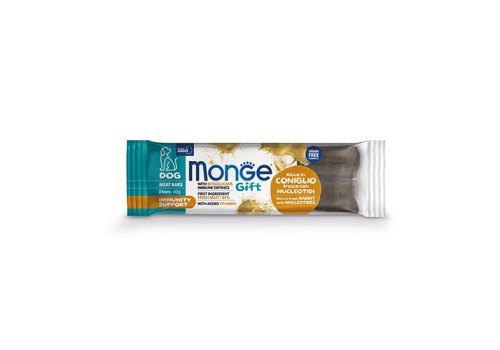 Monge Gift Immunity support Meat Bars / Лакомство Монж для собак Мясные батончики с Кроликом и бетаглюканами для поддержки иммунитета Monge Gift Immunity support Meat Bars / Лакомство Монж для собак Мясные батончики с Кроликом и бетаглюканами для поддержки иммунитета