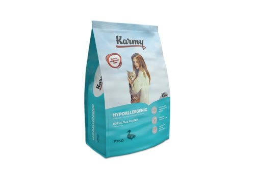 Karmy Hypoallergenic / Сухой корм Карми для кошек Гипоаллергенный Утка Karmy Hypoallergenic / Сухой корм Карми для кошек Гипоаллергенный Утка