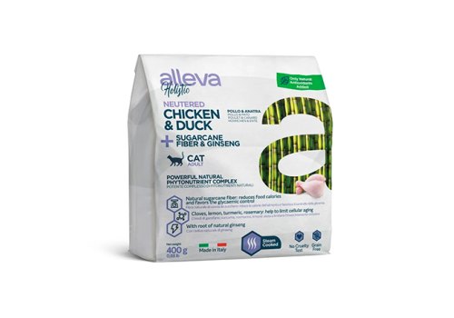 Alleva Holistic Neutered Adult Chicken Duck & Sugarcane fiber Ginseng / Сухой корм Аллева для Стерилизованных кошек и кастрированных котов Курица Утка волокна Сахарного тростника Женьшень Alleva Holistic Neutered Adult Chicken Duck & Sugarcane fiber Ginseng / Сухой корм Аллева для Стерилизованных кошек и кастрированных котов Курица Утка волокна Сахарного тростника Женьшень