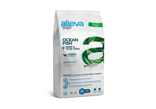 Alleva Holistic Puppy Maxi Ocean Fish & Hemp Aloe vera / Сухой корм Аллева для Щенков Крупных пород Океаническая рыба Алоэ вера Конопля Alleva Holistic Puppy Maxi Ocean Fish & Hemp Aloe vera / Сухой корм Аллева для Щенков Крупных пород Океаническая рыба Алоэ вера Конопля