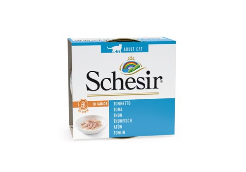 Schesir Tuna in natural gravy / Влажный корм Консервы Шезир для кошек Тунец (цена за упаковку) Schesir Tuna in natural gravy / Влажный корм Консервы Шезир для кошек Тунец (цена за упаковку)