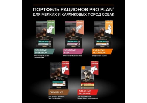PRO PLAN DUO DELICE /Сухой корм ПРО ПЛАН для взрослых собак мелких пород с говядиной