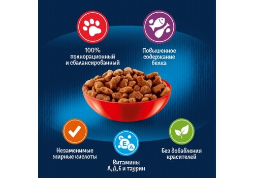 FELIX МЯСНОЕ ОБЪЕДЕНИЕ / Сухой корм Пурина Феликс Мясное объедение для взрослых кошек с говядиной