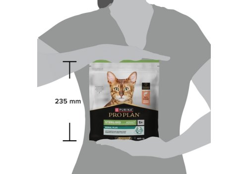PRO PLAN STERILISED / Сухой корм ПРО ПЛАН для взрослых кошек для поддержания здоровья почек после стерилизации с лососем
