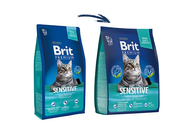Brit Premium Sensitive / Сухой корм Брит Премиум Гипоаллергенный для кошек  с Чувствительным пищеварением Ягненок Индейка 400г купить в Москве по  низкой цене 340₽ | интернет-магазин ZooMag.ru